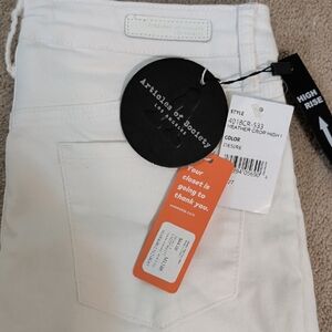 Articles Of Society Size 27 White High Rise Jeans